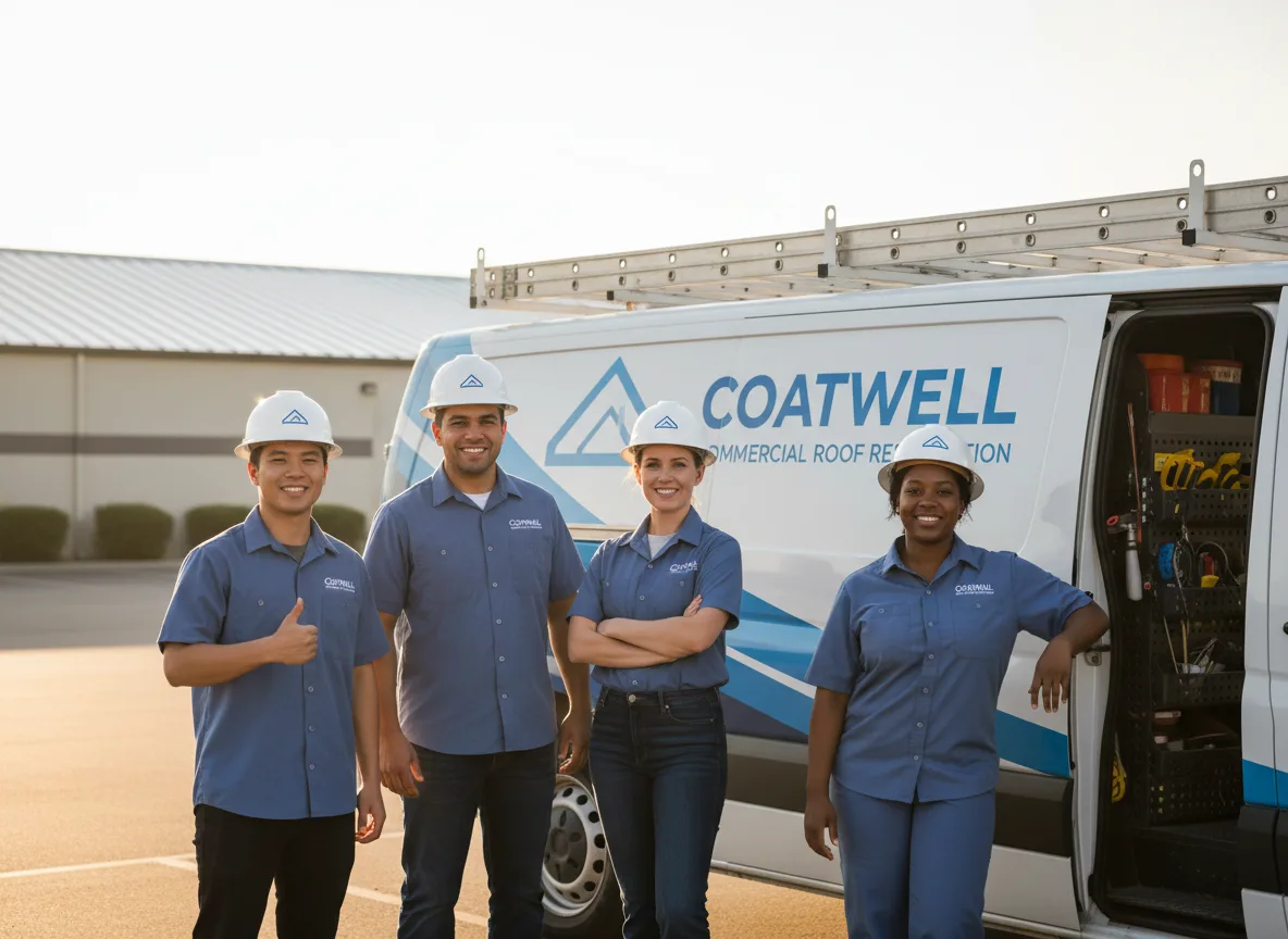 Commercial roof coating company in Warfield, VA
